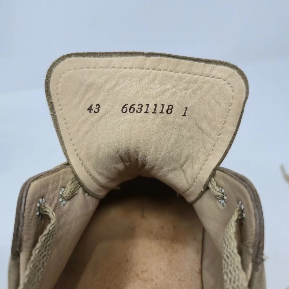 Finn Comfort Cusco Soft Shoes Sneakers Leather Tan Cream EU 43